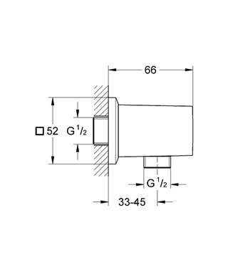 Grohe Allure Brilliant Duş Çıkış Dirseği - 27707000 - Thumbnail