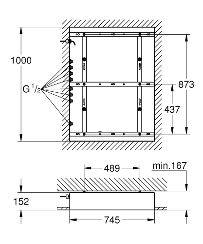 Grohe Rainshower F-Series Aquasymphony İç Montaj Gövdesi - 26376001 - Thumbnail