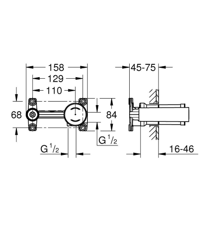 Grohe Tek Kumandalı Lavabo Bataryası 1/2