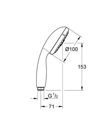 Grohe El Duşu Tempesta 4 Fonksiyonlu Krom 28578002 - Thumbnail