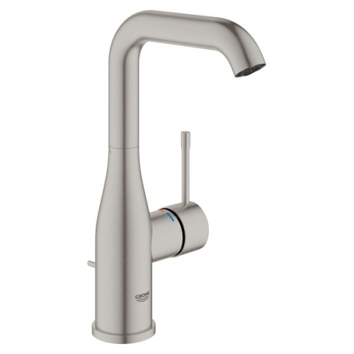 Grohe Lavabo Bataryası Essence L-Boyut Super Steel - 32628DC1 - Thumbnail