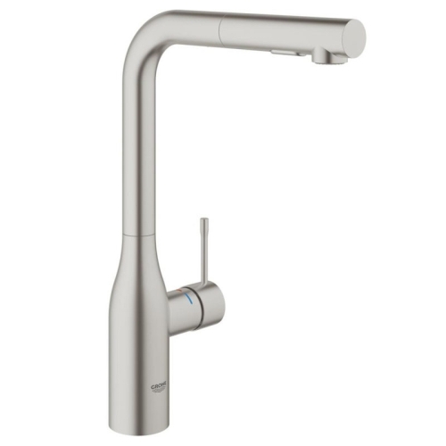 Grohe Eviye Bataryası Spiralli 2 Fonk Essence Super Steel - 30270DC0 - Thumbnail