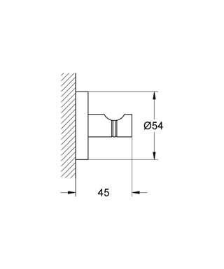 Grohe Essentials Bornoz Askısı - 40364001 - Thumbnail