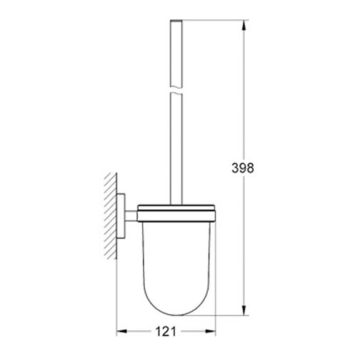 Grohe Essentials Tuvalet Fırçalığı - 40374001 - Thumbnail