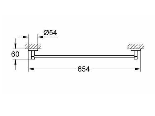 Grohe Essentials Uzun Havluluk - 40366001 - Thumbnail