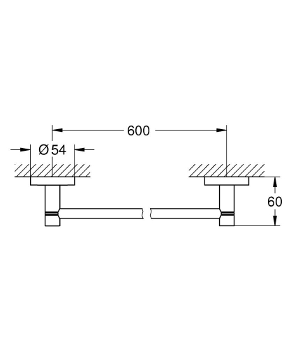 Grohe Essentials Uzun Havluluk - 40366001 - Thumbnail