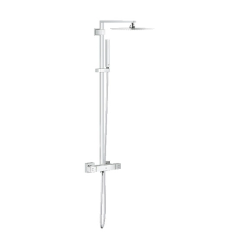 Grohe Euphoria Cube Sistem 230 Duvara Monte Termostatik Duş Bataryalı Duş Sistemi - 26087000 - Thumbnail