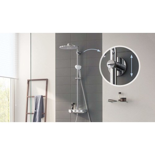 Grohe Euphoria SmartControl System 260 Mono Duvara Monte Termostatik Bataryalı Duş Sistemi - 26509000 - Thumbnail