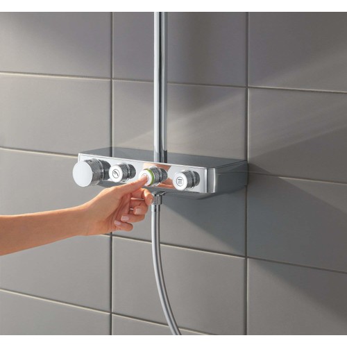 Grohe Euphoria SmartControl System 310 Duo Duvara Monte Termostatik Bataryalı Duş Sistemi - 26507000 - Thumbnail