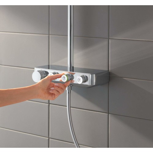 Grohe Euphoria SmartControl System 310 Duo Duvara Monte Termostatik Bataryalı Duş Sistemi - 26507000 - Thumbnail