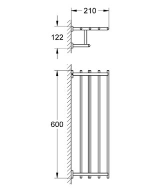 Grohe Eurocube Raf Havluluk - 40512001 - Thumbnail