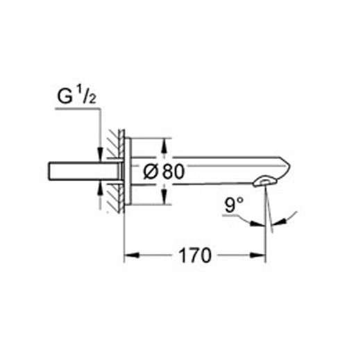 Grohe Eurodisc Cosmopolitan Çıkış Ucu - 13278002 - Thumbnail