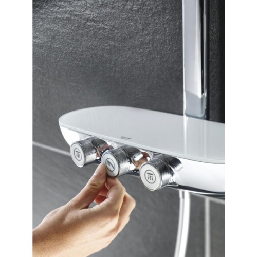Grohe SmartControl 300 Termostatik Duş Bataryalı Borulu Duş Sistemi - 26250000 - Thumbnail