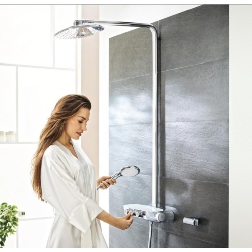 Grohe SmartControl 300 Termostatik Duş Bataryalı Borulu Duş Sistemi - 26250000 - Thumbnail