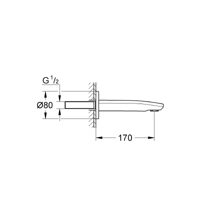 Grohe Eurostyle Cosmopolitan Çıkış Ucu - 13276002 - Thumbnail