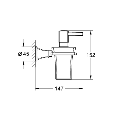 Grohe Sıvı Sabunluk Ve Tutacağı Grandera Krom/Altın - 40627IG0 - Thumbnail