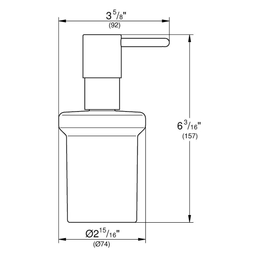 Grohe Sıvı Sabunluk Camı ve Pompası Essentials SuperSteel - 40394DC1 - Thumbnail