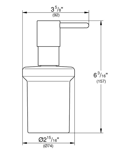 Grohe Sıvı Sabunluk Camı ve Pompası Essentials SuperSteel - 40394DC1 - Thumbnail