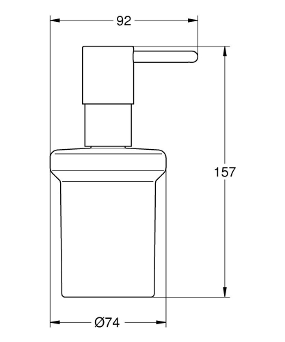 Grohe Sıvı Sabunluk Camı ve Pompası Essentials SuperSteel - 40394DC1 - Thumbnail