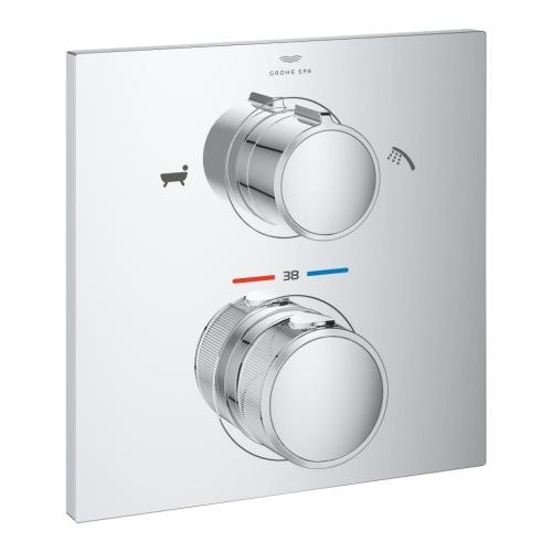 Grohe Allure 2 Yönlü El Duşu/Banyo Dolgusu İle Ankastre Kurulum İçin Termostat 19446002 - Thumbnail