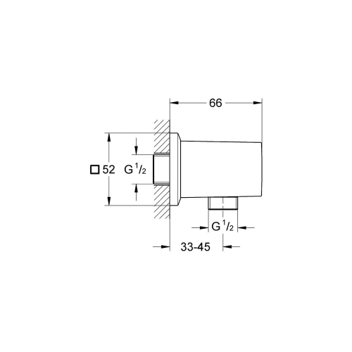 Grohe Allure Brilliant Askılı Duş Çıkış Dirseği Brushed Hard Graphite - 27707AL0 - Thumbnail