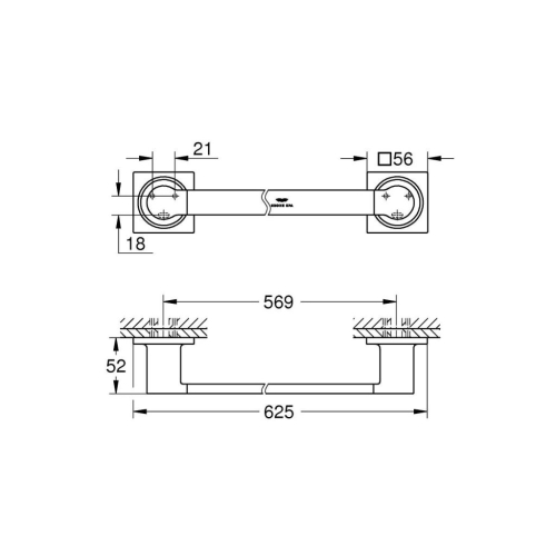 Grohe Allure Havluluk - 40341001 - Thumbnail