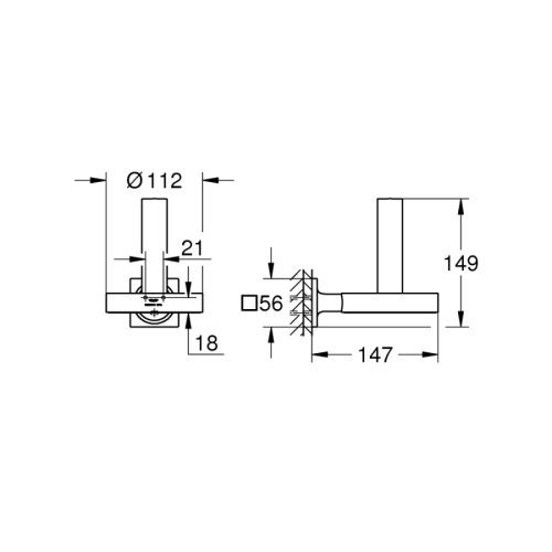 Grohe Allure Yedek Tuvalet Kağıtlığı - 40956001 - Thumbnail