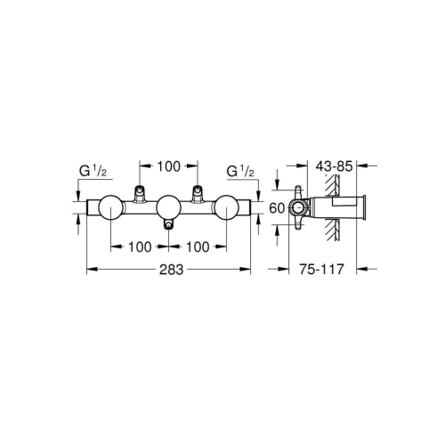 Grohe Ankastre İç Gövde - 29025002 - Thumbnail