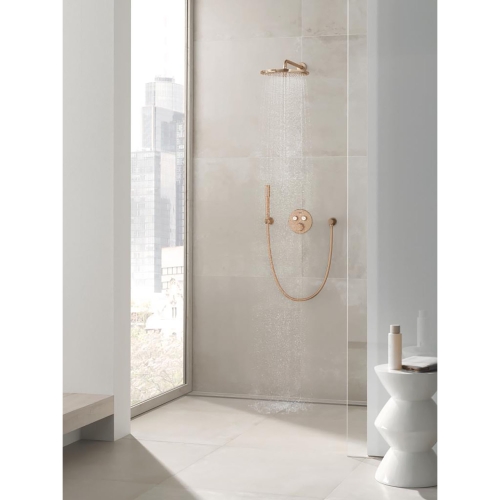 Grohe Grohtherm Smartcontrol Çift Valfli Akış Kontrollü, Ankastre Termostatik Duş Bataryası Brushed Warm Sunset - 29119DL0 - Thumbnail