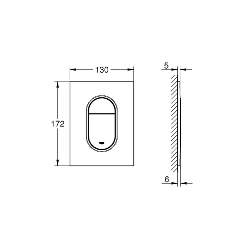 Grohe Arena Cosmopolitan S Kumanda Paneli - 37624000 - Thumbnail