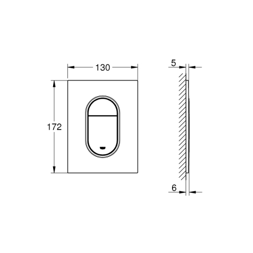 Grohe Arena Cosmopolitan S Kumanda Paneli - 37624Sh0 - Thumbnail