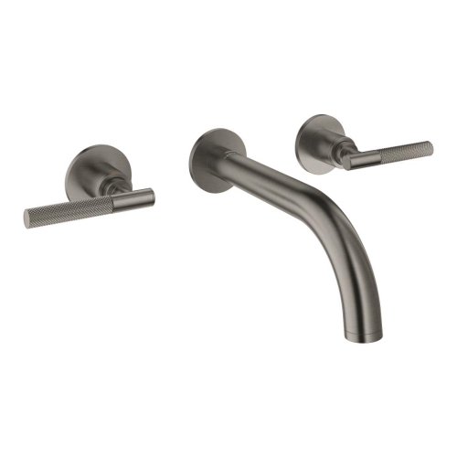 Grohe Atrio Private Collection 3 Delikli Duvardan Lavabo Bataryası M–Boyut Brushed Hard Graphite – 20587AL0 - Thumbnail