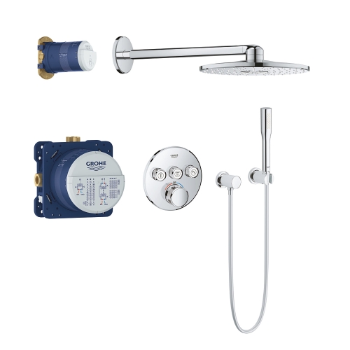 Grohe Banyo Batarya Seti Ankastre Termostatik SC Krom - 34705000 - Thumbnail