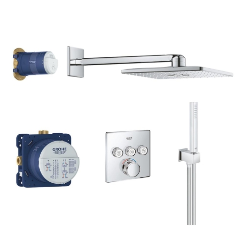 Grohe Banyo Batarya Seti Ankastre Termostatik SC Krom - 34706000 - Thumbnail