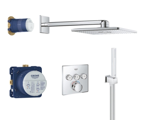 Grohe Banyo Batarya Seti Ankastre Termostatik SC Krom - 34706000 - Thumbnail