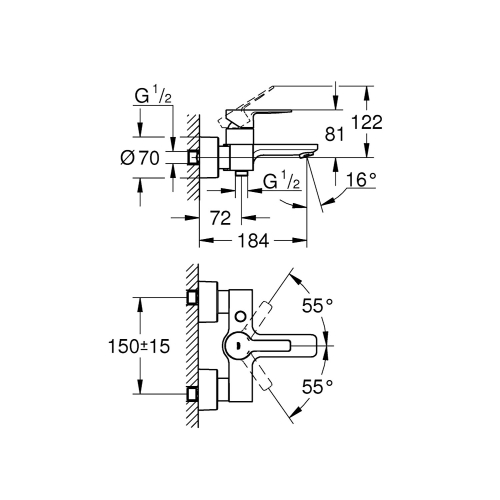 Grohe Banyo Bataryası Lineare Super Steel - 33849DC1 - Thumbnail