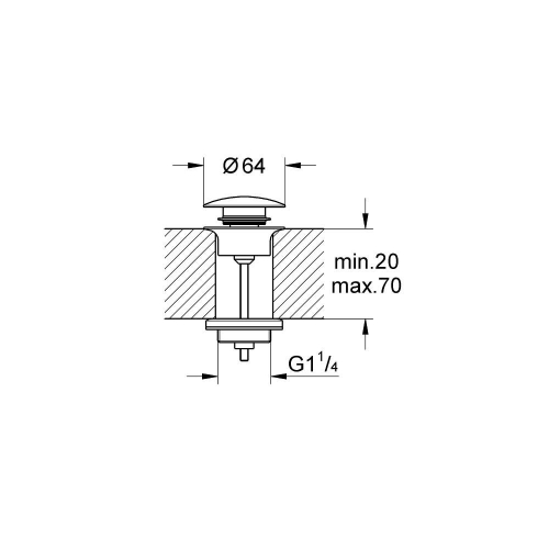 Grohe Bas-Aç Gider Seti Brushed Hard Graphite - 65807AL0 - Thumbnail