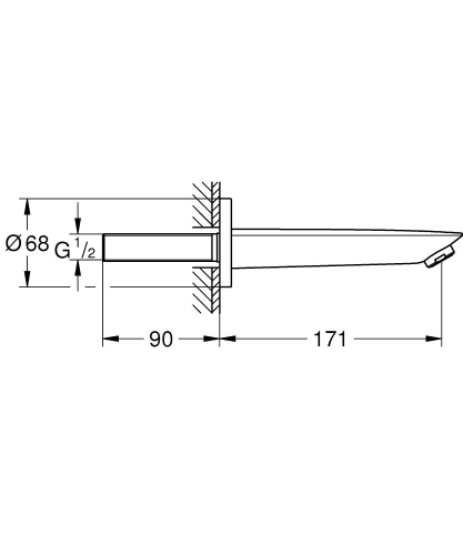 Grohe Baucosmopolitan Çıkış Ucu 13255001 - Thumbnail