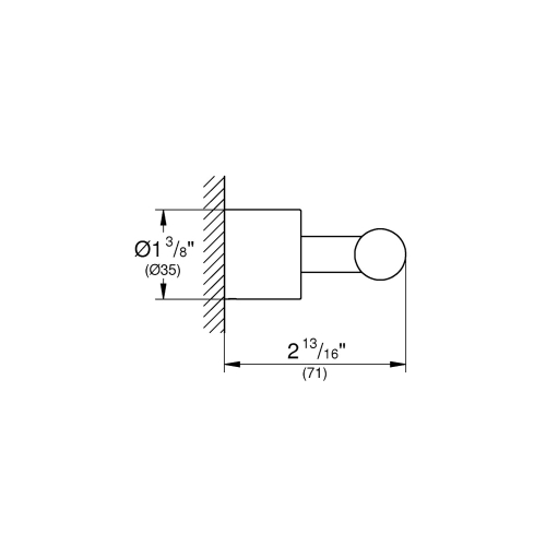 Grohe Bornoz Askısı Atrio Brushed Hard Graphite - 40312AL3 - Thumbnail