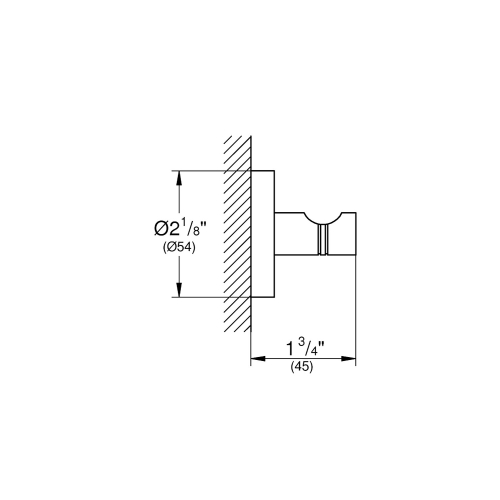 Grohe Bornoz Askısı Essentials Brushed Hard Graphite - 40364AL1 - Thumbnail