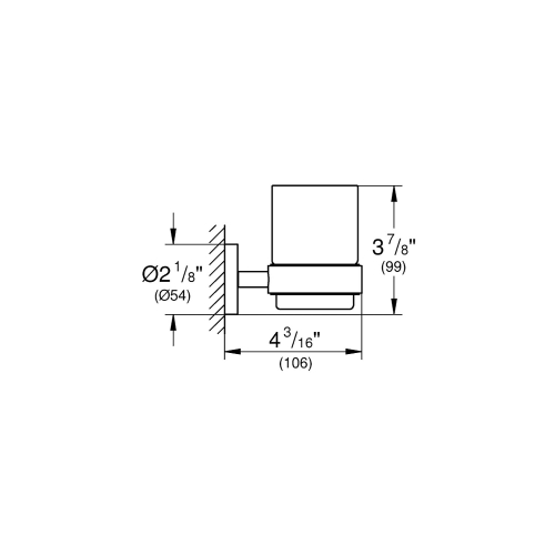 Grohe Diş Fırçalık Seti Essentials Krom - 40447001 - Thumbnail