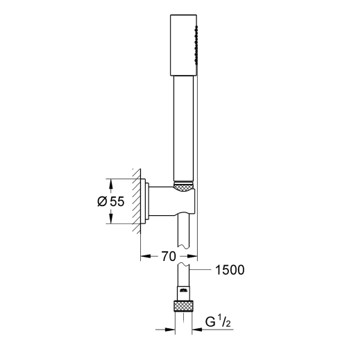 Grohe El Duş ve Askı Seti Sena Krom - 28348000 - Thumbnail