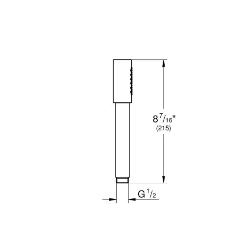 Grohe El Duşu 1 Akışlı Sena Stick Brushed Cool Sunrise - 26465GN0 - Thumbnail