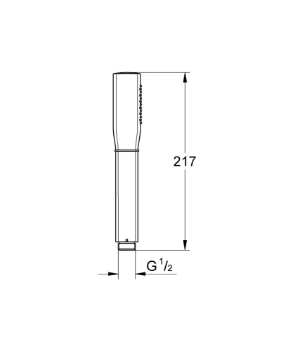 Grohe El Duşu Tek Akışlı Grandera Krom - 26037001 - Thumbnail