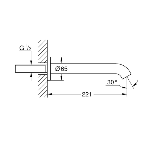 Grohe Essence Çıkış Ucu Brushed Hard Graphite - 13449AL1 - Thumbnail