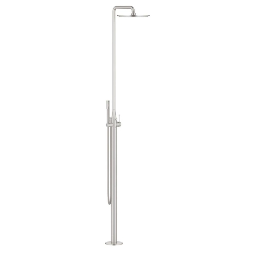 Grohe Essence Ayaklı Yerden Banyo Duş Bataryası Super Steel - 23741DC1 - Thumbnail