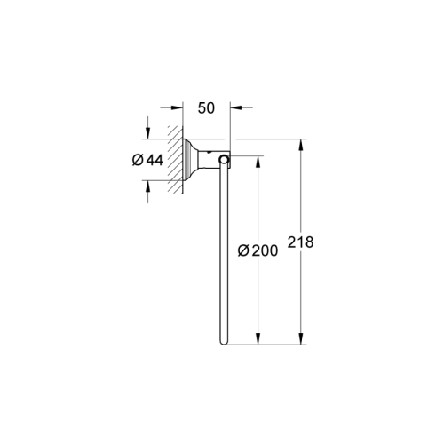 Grohe Essentials Authentic Halka Havluluk - 40655001 - Thumbnail