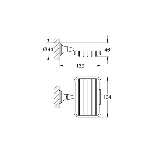 Grohe Essentials Authentic Metal Sepet, S Boyut - 40659001 - Thumbnail