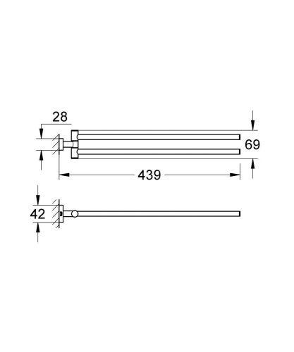 Grohe Essentials Cube Havluluk - Thumbnail