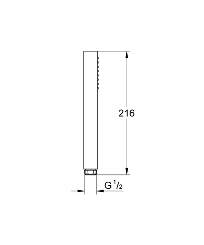 Grohe Euphoria Cube+ Stick El Duşu 1 Akışlı - 27888A00 - Thumbnail